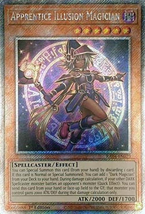 Yu-Gi-Oh! RA04 Apprentice Illusion Magician (V.4 - Platinum Secret Rare)