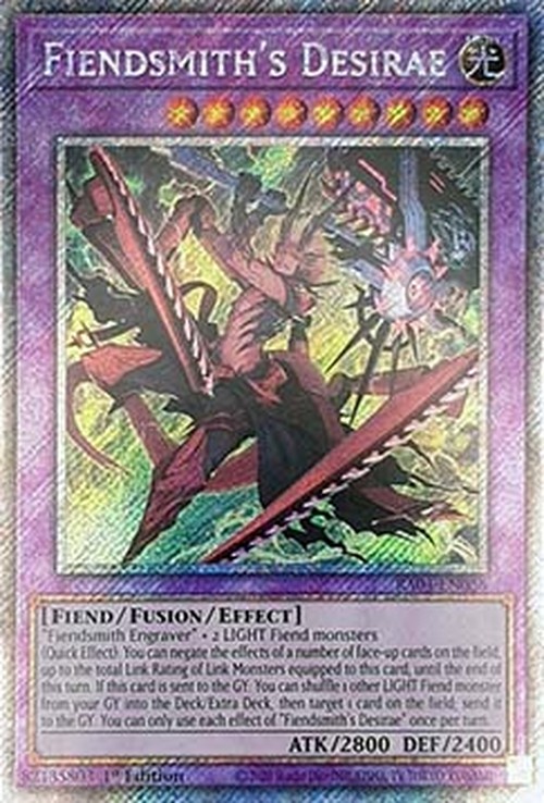 Yu-Gi-Oh! RA04 Fiendsmith's Desirae (V.4 - Platinum Secret Rare)