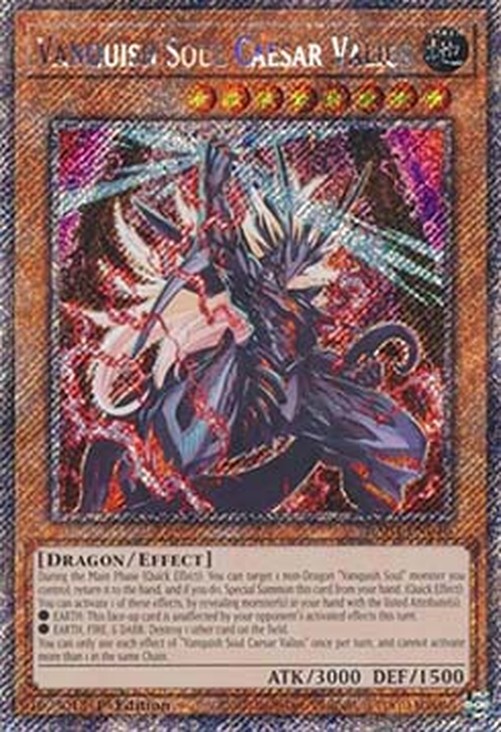 Yu-Gi-Oh! RA04 Vanquish Soul Caesar Valius (V.4 - Platinum Secret Rare)