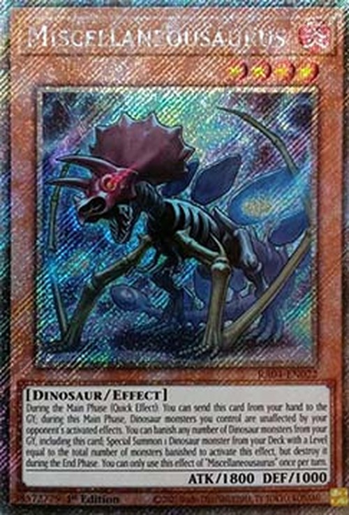 Yu-Gi-Oh! RA04 Miscellaneousaurus (V.4 - Platinum Secret Rare)