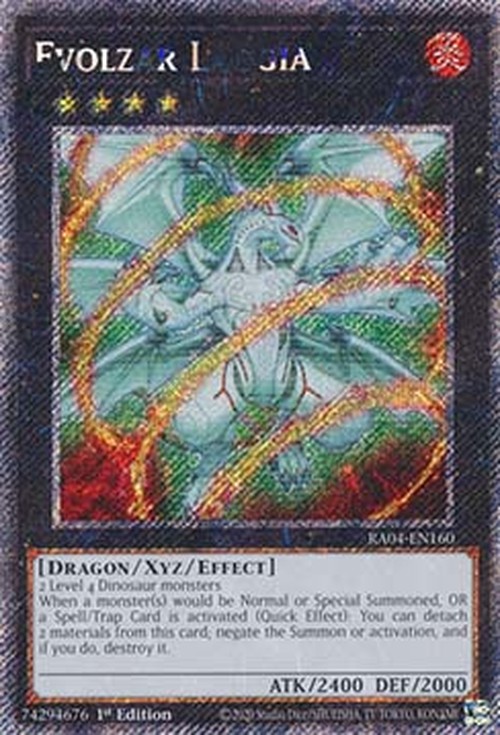 Yu-Gi-Oh! RA04 Evolzar Laggia (V.1 - Platinum Secret Rare)