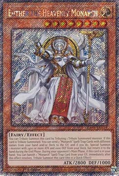 Yu-Gi-Oh! RA04 Ehther the Heavenly Monarch (V.4 - Platinum Secret Rare)