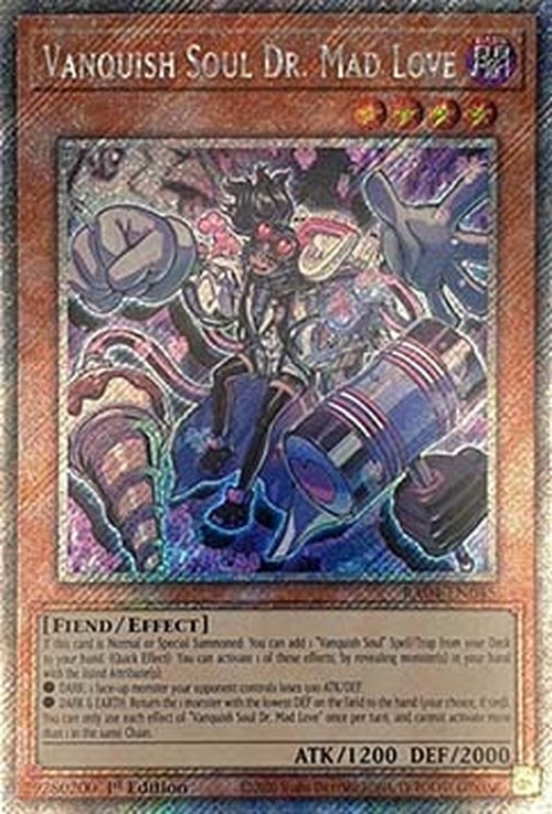 Yu-Gi-Oh! RA04 Vanquish Soul Dr. Mad Love (V.4 - Platinum Secret Rare)