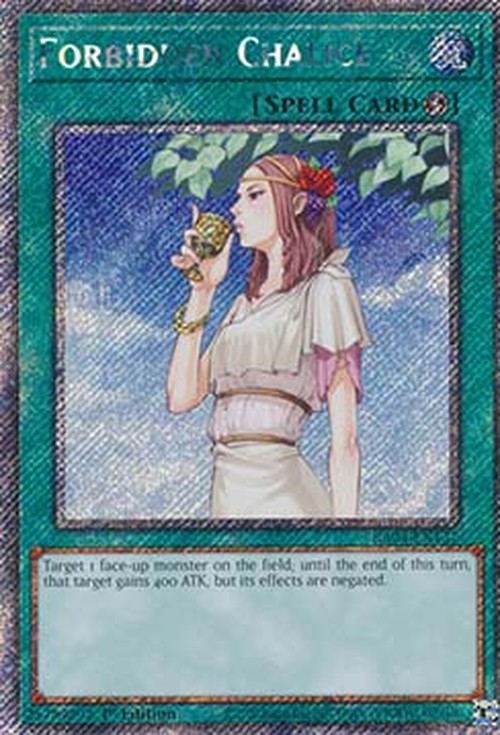 Yu-Gi-Oh! RA04 Forbidden Chalice (V.1 - Platinum Secret Rare)