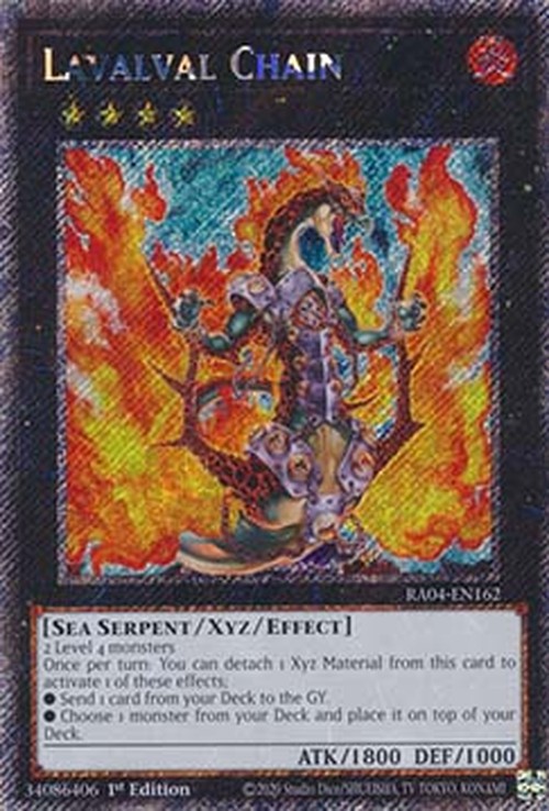 Yu-Gi-Oh! RA04 Lavalval Chain (V.1 - Platinum Secret Rare)