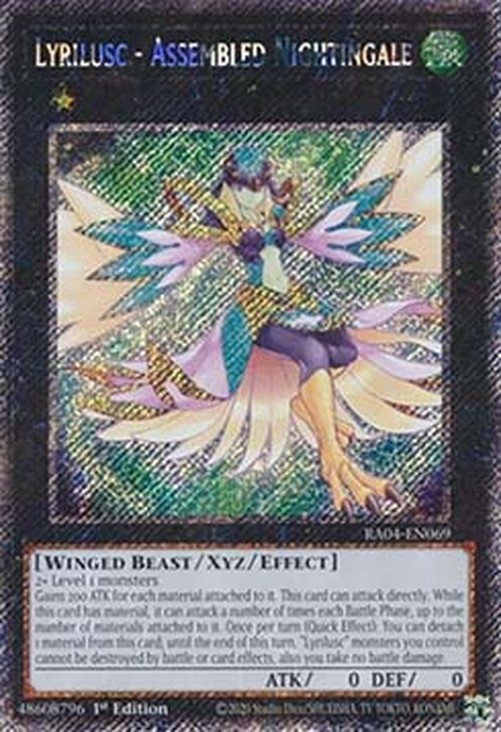 Yu-Gi-Oh! RA04 Lyrilusc - Assembled Nightingale (V.4 - Platinum Secret Rare