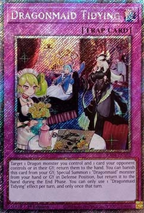Yu-Gi-Oh! RA04 Dragonmaid Tidying (V.4 - Platinum Secret Rare)