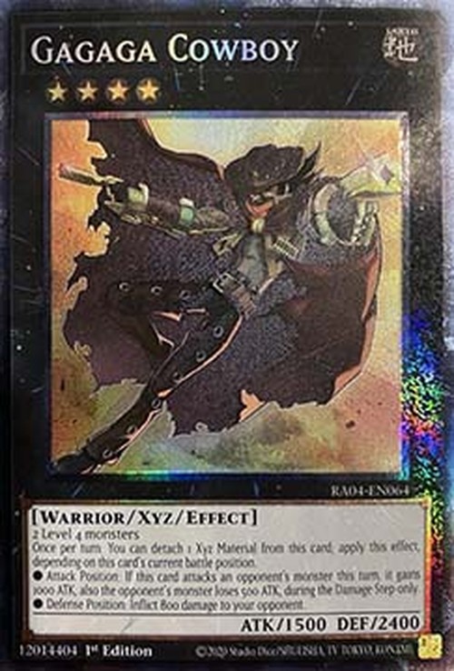 Yu-Gi-Oh! RA04 Gagaga Cowboy (V.6 - Collectors Rare)