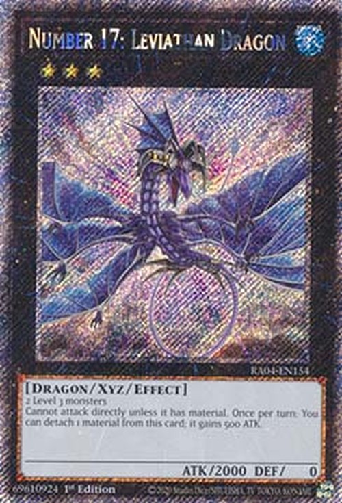 Yu-Gi-Oh! RA04 Number 17: Leviathan Dragon (V.1 - Platinum Secret Rare)