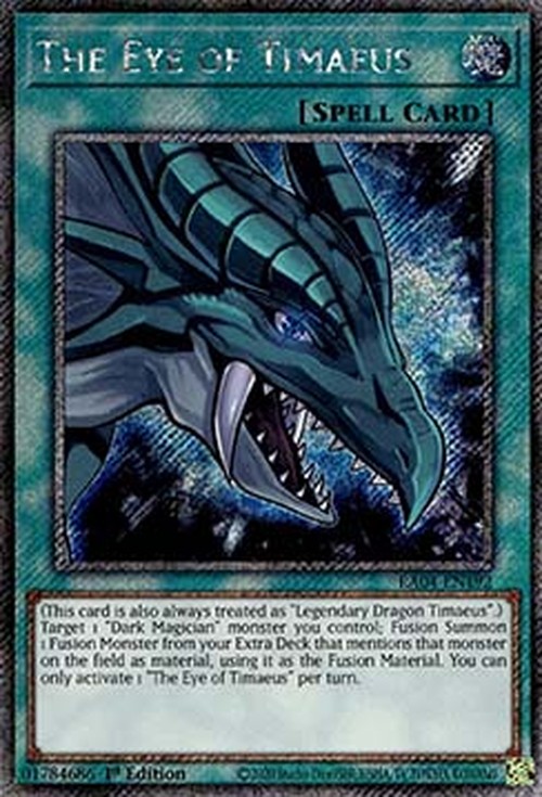 Yu-Gi-Oh! RA04 The Eye of Timaeus (V.1 - Platinum Secret Rare)