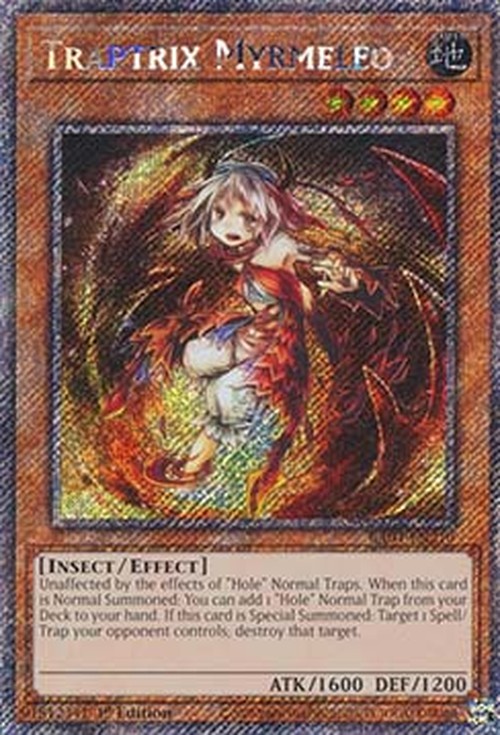 Yu-Gi-Oh! RA04 Traptrix Myrmeleo (V.1 - Platinum Secret Rare)