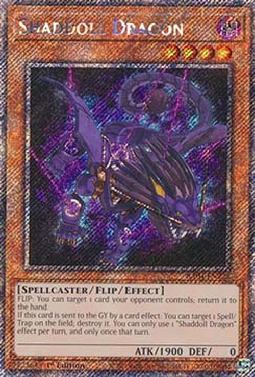 Yu-Gi-Oh! RA04 Shaddoll Dragon (V.1 - Platinum Secret Rare)