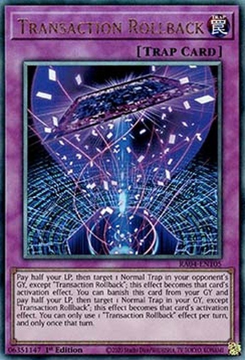 Yu-Gi-Oh! RA04 Transaction Rollback (V.7 - Ultimate Rare)