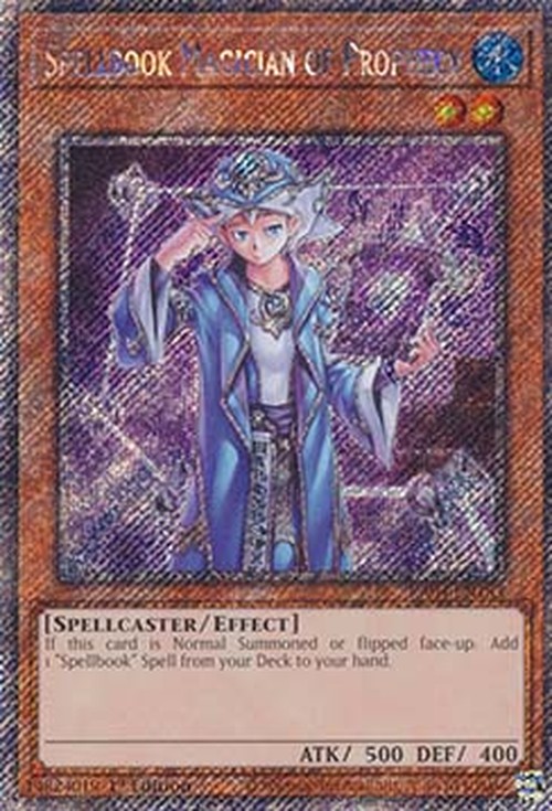 Yu-Gi-Oh! RA04 Spellbook Magician of Prophecy (V.1 - Platinum Secret Rare)