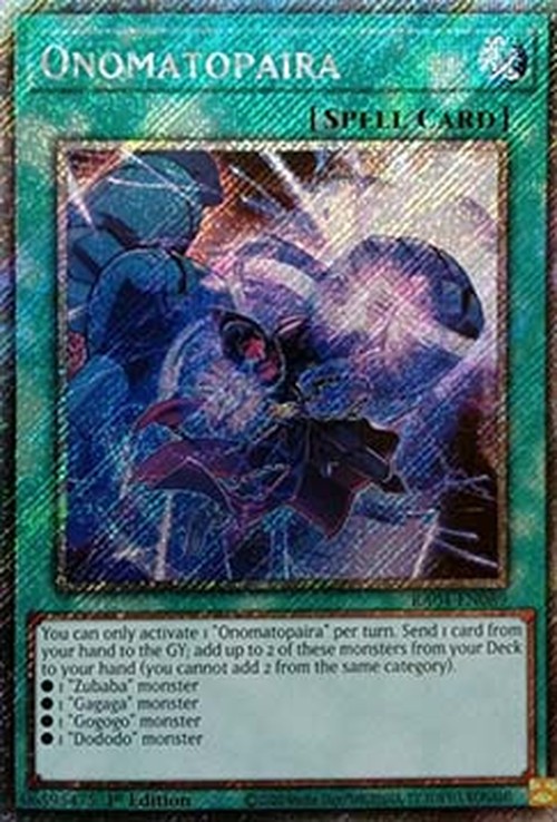 Yu-Gi-Oh! RA04 Onomatopaira (V.4 - Platinum Secret Rare)