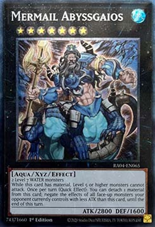 Yu-Gi-Oh! RA04 Mermail Abyssgaios (V.6 - Collectors Rare)