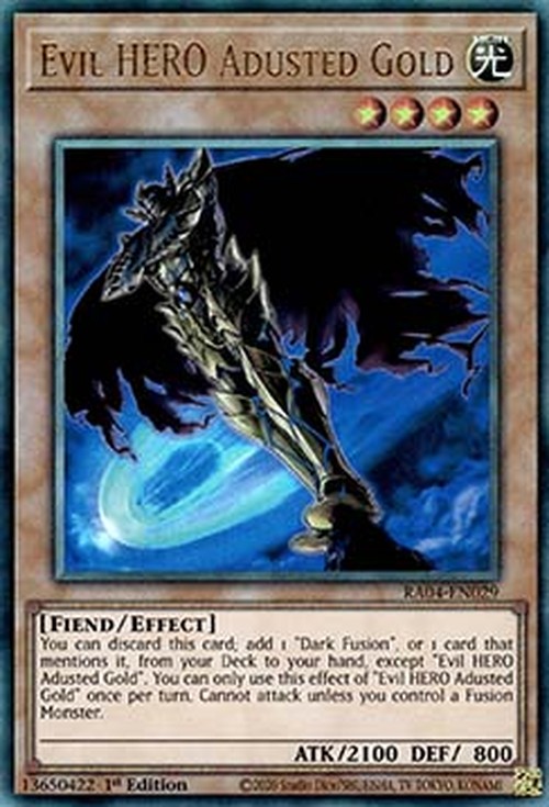Yu-Gi-Oh! RA04 Evil HERO Adusted Gold (V.7 - Ultimate Rare)
