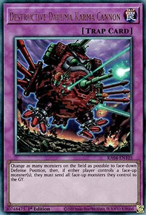 Yu-Gi-Oh! RA04 Destructive Daruma Karma Cannon (V.7 - Ultimate Rare)