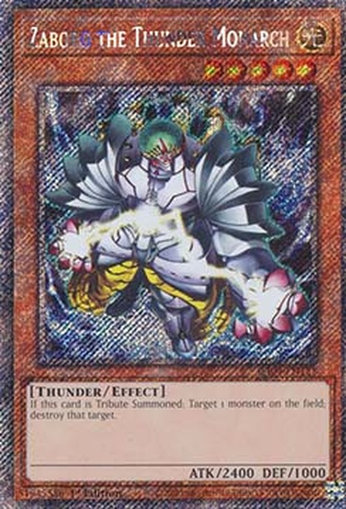 Yu-Gi-Oh! RA04 Zaborg the Thunder Monarch (V.1 - Platinum Secret Rare)