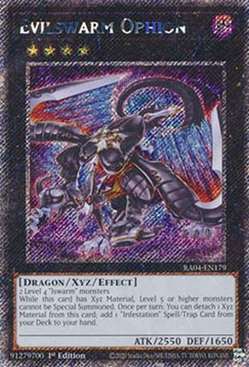 Yu-Gi-Oh! RA04 Evilswarm Ophion (V.1 - Platinum Secret Rare)