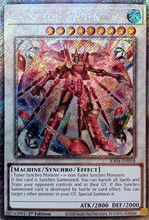 Yu-Gi-Oh! RA04 Crystron Phoenix (V.4 - Platinum Secret Rare)