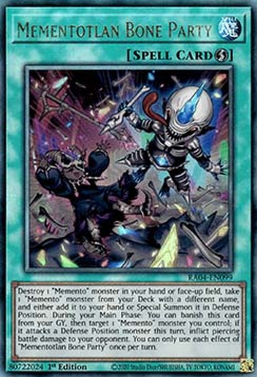 Yu-Gi-Oh! RA04 Mementotlan Bone Party (V.7 - Ultimate Rare)