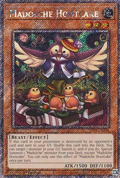 Yu-Gi-Oh! RA04 Madolche Hootcake (V.1 - Platinum Secret Rare)