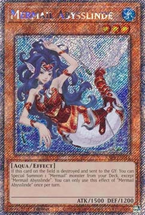 Yu-Gi-Oh! RA04 Mermail Abysslinde (V.4 - Platinum Secret Rare)