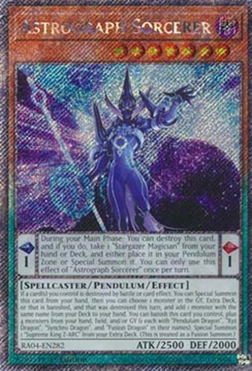 Yu-Gi-Oh! RA04 Astrograph Sorcerer (V.1 - Platinum Secret Rare)