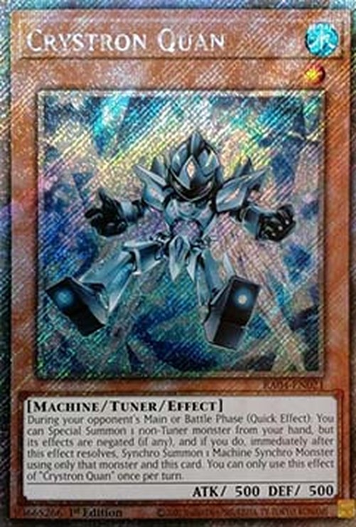 Yu-Gi-Oh! RA04 Crystron Quan (V.4 - Platinum Secret Rare)