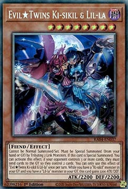 Yu-Gi-Oh! RA04 EvilTwins Ki-sikil & Lil-la (V.6 - Collectors Rare)