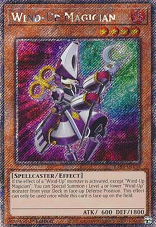 Yu-Gi-Oh! RA04 Wind-Up Magician (V.1 - Platinum Secret Rare)