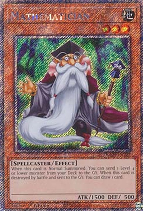Yu-Gi-Oh! RA04 Mathematician (V.1 - Platinum Secret Rare)