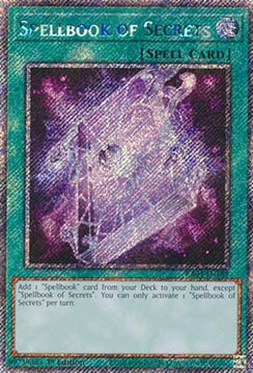 Yu-Gi-Oh! RA04 Spellbook of Secrets (V.1 - Platinum Secret Rare)