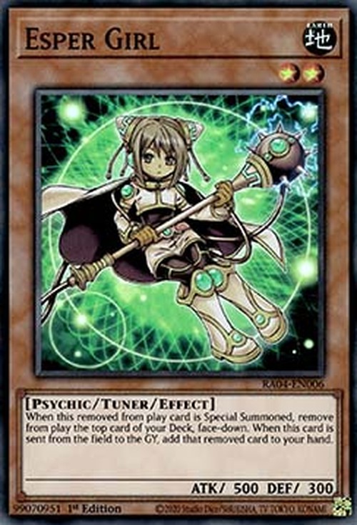 Yu-Gi-Oh! RA04 Esper Girl (V.1 - Super Rare)