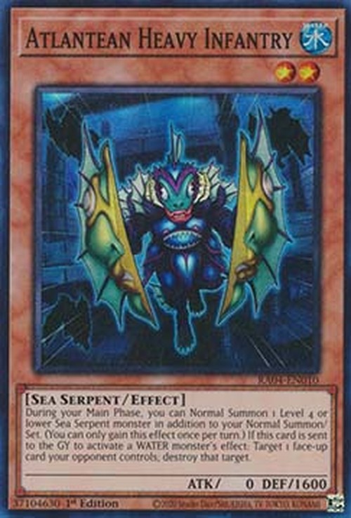 Yu-Gi-Oh! RA04 Atlantean Heavy Infantry (V.1 - Super Rare)