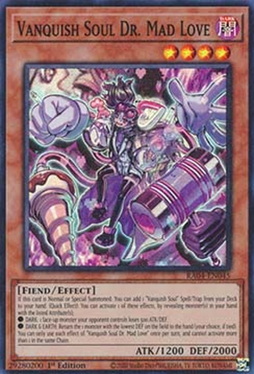 Yu-Gi-Oh! RA04 Vanquish Soul Dr. Mad Love (V.1 - Super Rare)