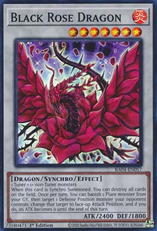 Yu-Gi-Oh! RA04 Black Rose Dragon (V.1 - Super Rare)