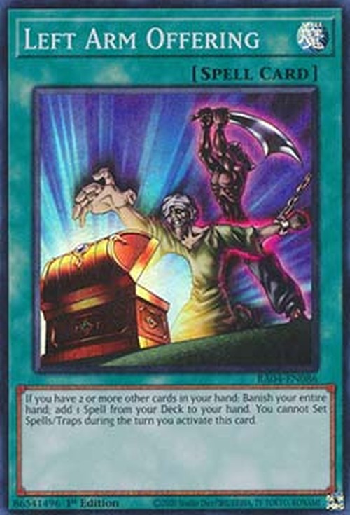 Yu-Gi-Oh! RA04 Left Arm Offering (V.1 - Super Rare)