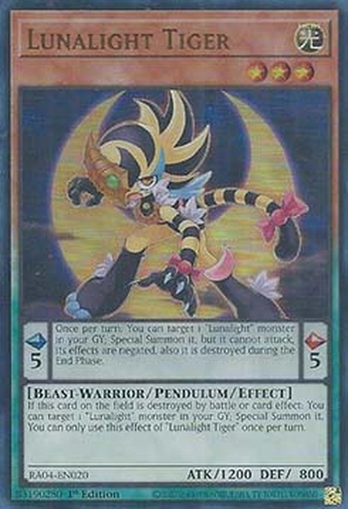 Yu-Gi-Oh! RA04 Lunalight Tiger (V.2 - Ultra Rare)