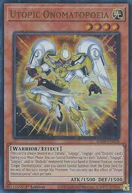Yu-Gi-Oh! RA04 Utopic Onomatopoeia (V.2 - Ultra Rare)