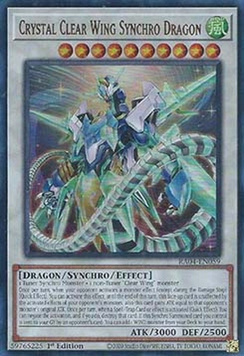 Yu-Gi-Oh! RA04 Crystal Clear Wing Synchro Dragon (V.2 - Ultra Rare)
