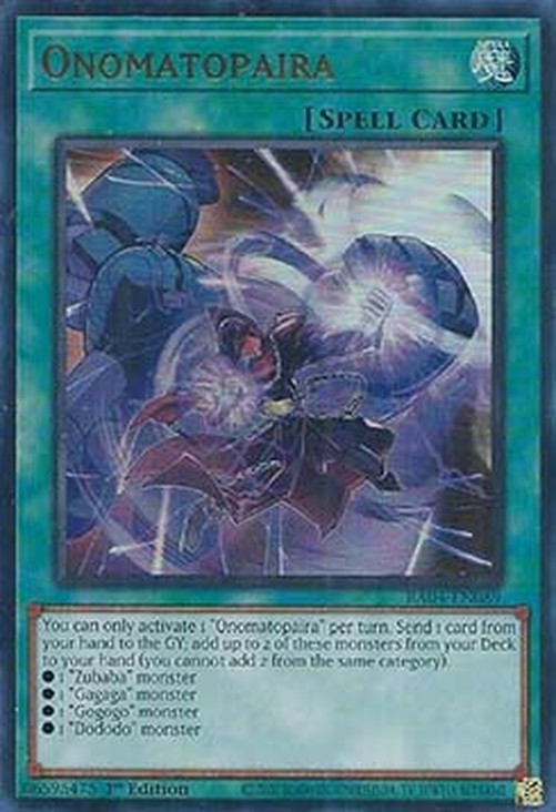 Yu-Gi-Oh! RA04 Onomatopaira (V.2 - Ultra Rare)