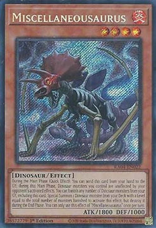 Yu-Gi-Oh! RA04 Miscellaneousaurus (V.3 - Secret Rare)
