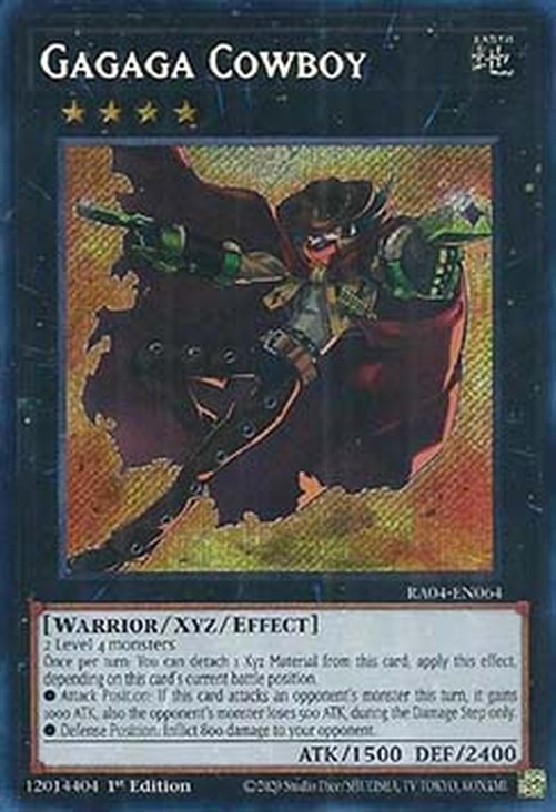 Yu-Gi-Oh! RA04 Gagaga Cowboy (V.3 - Secret Rare)