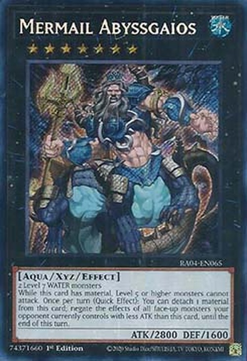Yu-Gi-Oh! RA04 Mermail Abyssgaios (V.3 - Secret Rare)