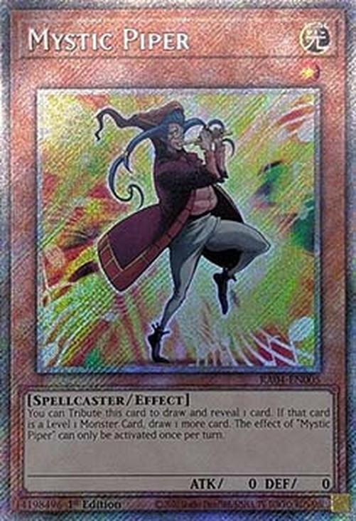 Yu-Gi-Oh! RA04 Mystic Piper (V.4 - Platinum Secret Rare)