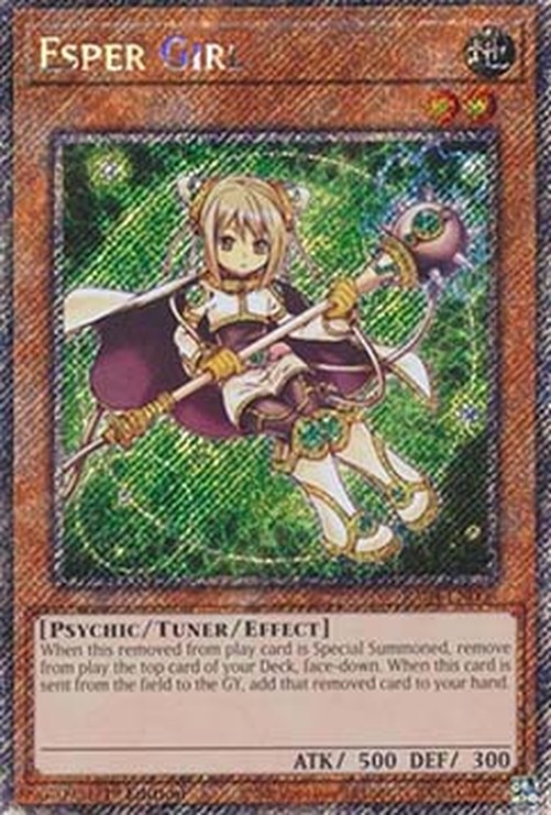 Yu-Gi-Oh! RA04 Esper Girl (V.4 - Platinum Secret Rare)