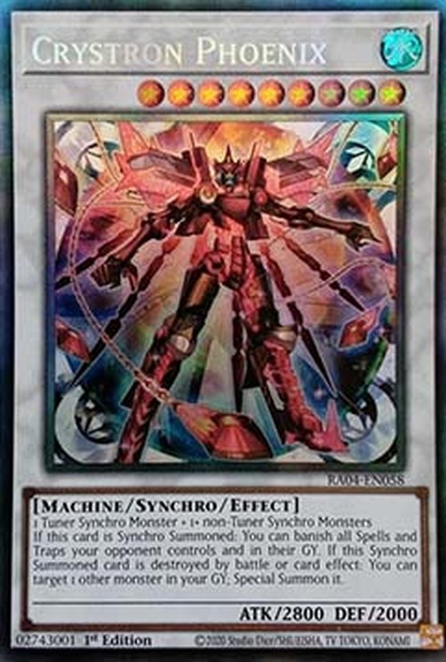Yu-Gi-Oh! RA04 Crystron Phoenix (V.6 - Collectors Rare)