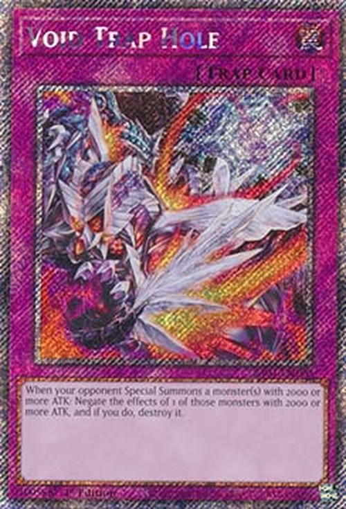 Yu-Gi-Oh! RA04 Void Trap Hole (V.1 - Platinum Secret Rare)